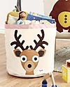 3 Sprouts Storage Bin - Brown Deer - 100% Cotton Toy Storage Boxes