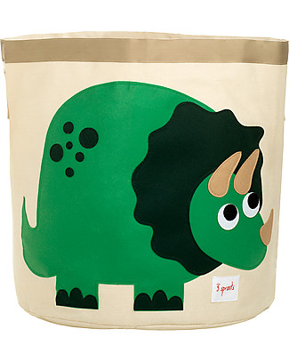 3 Sprouts Storage Bin - Dinosaur - 100% Cotton Toy Storage Boxes