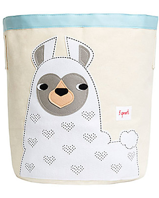 3 Sprouts Storage Bin - Llama - 100% Cotton Toy Storage Boxes