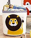 3 Sprouts Storage Bin - Yellow Lion - 100% Cotton Toy Storage Boxes