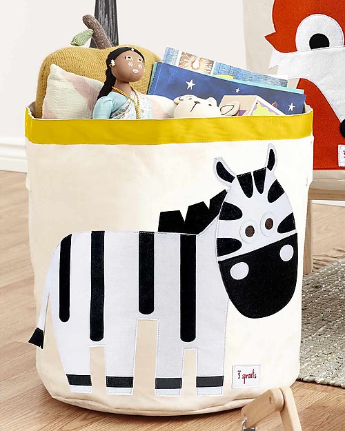 3 sprouts storage bin zebra