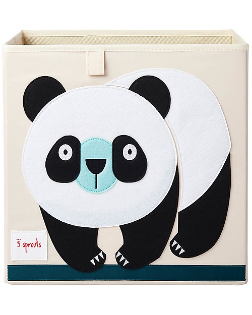 3 Sprouts Storage Box - Black Panda - Suitable for Ikea Kallax Storage organisers