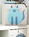 3 Sprouts Storage Box - Blue Cat - Suitable for Ikea Kallax Storage organisers