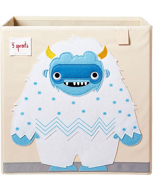 3 Sprouts Storage Box - Blue Yeti - 33 x 33 x 33 cm - Suitable for Ikea Kallax Storage organisers