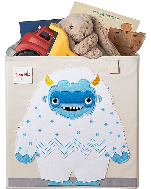 3 Sprouts Storage Box - Blue Yeti - 33 x 33 x 33 cm - Suitable for Ikea Kallax Storage organisers