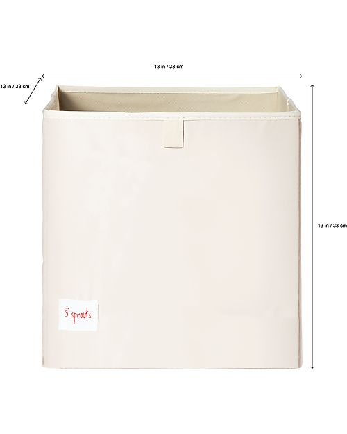 3 Sprouts Storage Box - Blue Yeti - 33 x 33 x 33 cm - Suitable for Ikea Kallax Storage organisers