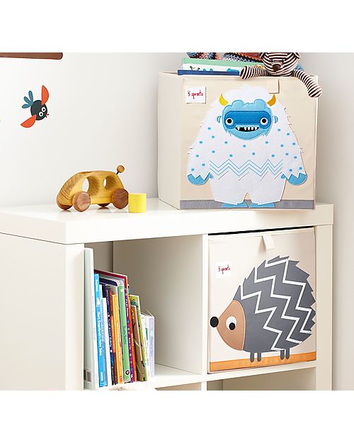 3 Sprouts Storage Box - Blue Yeti - 33 x 33 x 33 cm - Suitable for Ikea Kallax Storage organisers