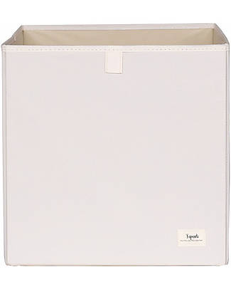3 Sprouts Storage Box - Cream - 100% Recycled Polyester 33x33x33cm Storage organisers