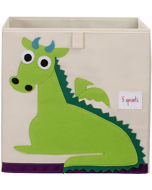 3 Sprouts Storage Box - Dragon - Suitable for Ikea Kallax Storage organisers