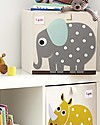 3 Sprouts Storage Box - Grey Elephant - Suitable for Ikea Kallax Storage organisers