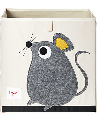3 Sprouts Storage Box - Mouse - Suitable for Ikea Kallax Storage organisers