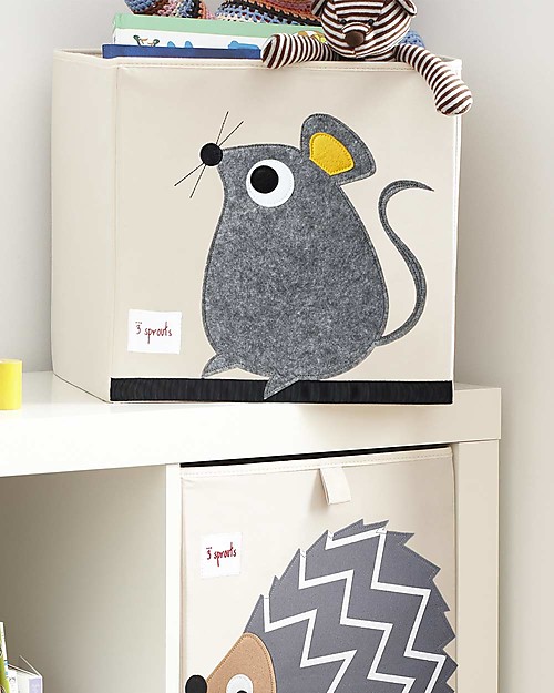 3 Sprouts Storage Box - Mouse - Suitable for Ikea Kallax Storage organisers