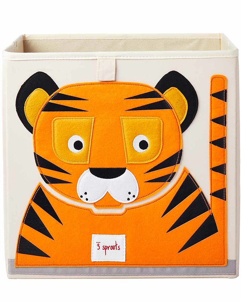 vacht donor Oceaan 3 Sprouts Storage Box - Orange Tiger - Suitable for Ikea Kallax unisex  (bambini)
