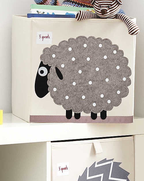 3 Sprouts Storage Box - Sheep - Suitable for Ikea Kallax Storage organisers