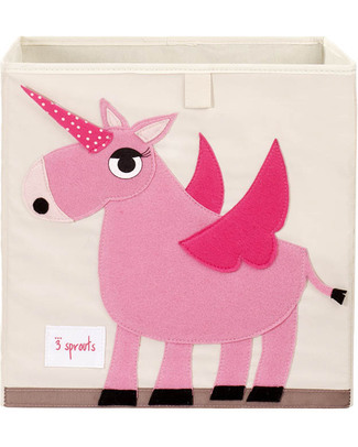 3 Sprouts Storage Box - Unicorn - Suitable for Ikea Kallax & EKET shelving units! Toy Storage Boxes