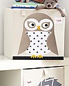 3 Sprouts Storage Box - White Owl - Suitable for Ikea Kallax Storage organisers