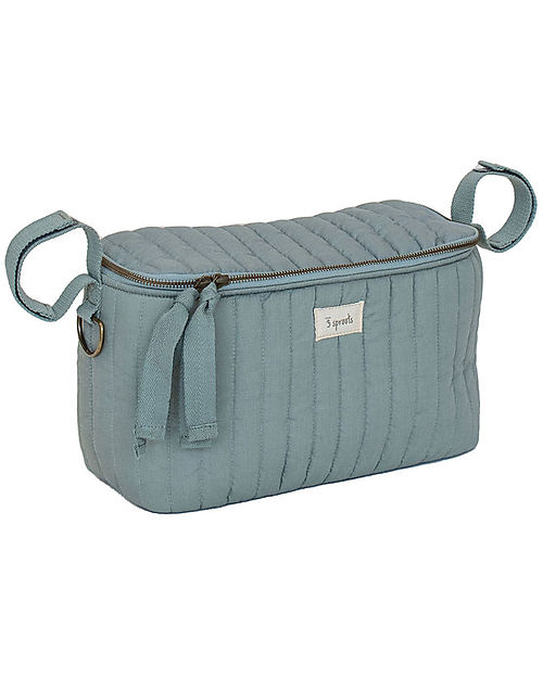 3 Sprouts Stroller Organizer Bag - Balsam Green - Quilted Fabric Organize and Bags
