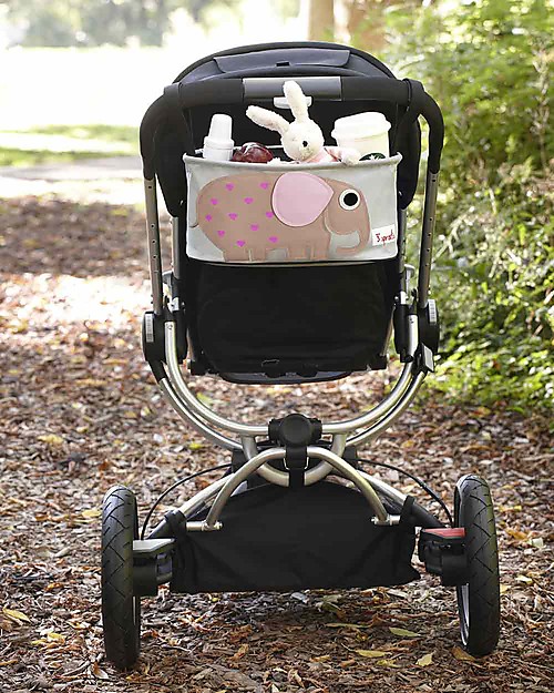 3 Sprouts Stroller Organizer - Elephant - Suitable for all Strollers! Organize and Bags