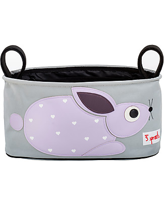 3 Sprouts Stroller Organizer - Rabbit - Suitable for all Strollers! Stroller Accessories