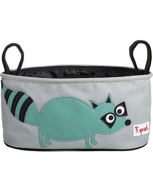 3 Sprouts Stroller Organizer - Raccoon - Suitable for all Strollers! Organize and Bags