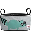 3 Sprouts Stroller Organizer - Raccoon - Suitable for all Strollers! Organize and Bags