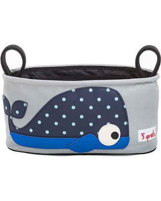 3 Sprouts Stroller Organizer - Whale - Suitable for all Strollers! Stroller Accessories