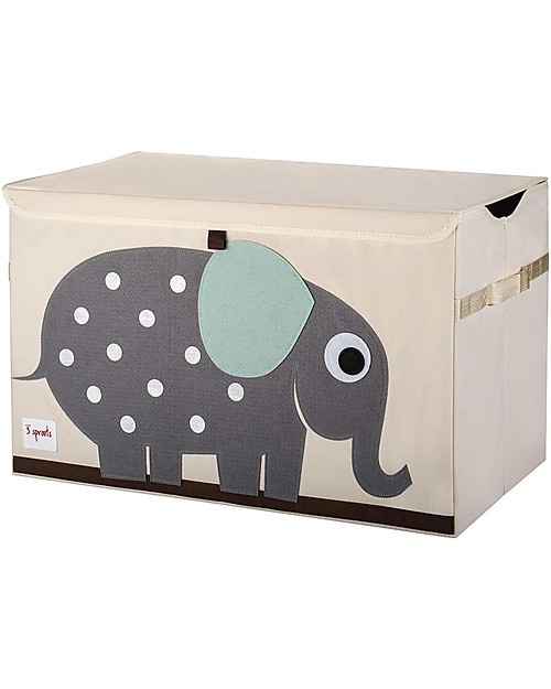 3 Sprouts Toy Chest - Elephant - Clean the Bedroom with Imagination Toy Storage Boxes