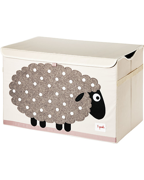 3 Sprouts Toy Chest - Sheep -  Clean the Bedroom with Imagination Toy Storage Boxes
