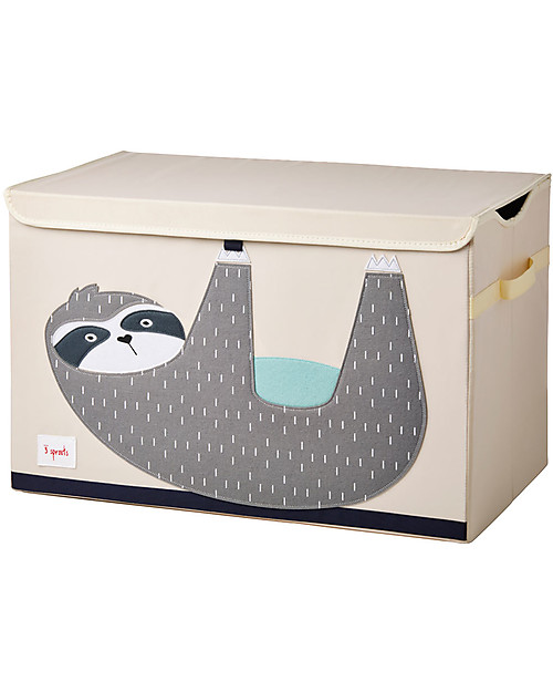 3 Sprouts Toy Chest - Sloth -  Clean the Bedroom with Imagination Toy Storage Boxes