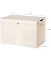 3 Sprouts Toy Chest - Unicorn - White - 61 x 37 x 38 cm - Clean the Bedroom with Imagination Toy Storage Boxes