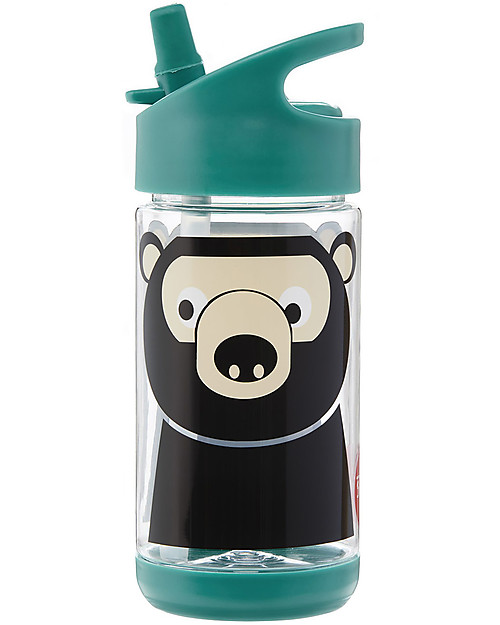 3 Sprouts Water Bottle with Spout - Bear - 350 ml - BPA e phthalate free Non-Thermal Water Bottles