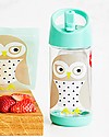 3 Sprouts Water Bottle with Spout - Owl - 350 ml - BPA e phthalate free Non-Thermal Water Bottles