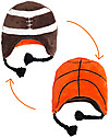 Reversable Fleece Winter Hat - Basketball/Football - SPF 50+