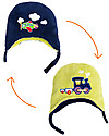 Reversable Fleece Winter Hat - Train/Plane - SPF 50+