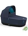 Priam or e-Priam Lux Carry Cot -  Dark Navy Blue  - Comfy and Spacious - Concious Collection  Fabric Made from 21
Recycled Plastic Bottles
