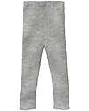 Knitted Leggings - Grey - 100% Organic Merino Wool GOTS Certified