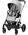 Balios S Lux Stroller - Silver-Lava Grey - from Birth up to 4 Years