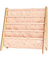 Montessori Book Rack - Terrazzo Clay - Recycled Polyester - 61x63x25,4 cm