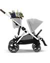 Gazelle S Stroller - Silver-Lava Grey - from Birth up to 4 Years - Multifunctional