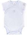 Short Sleeves Bodysuit - Light Blue - Elasticated Organic Bamboo Short Sleeves Bodysuit - Light Blue - Elasticated Organic Bamboo