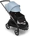 Bugaboo Dragonfly Complete - Seat Frame & Canopy - Graphite Midnight Black Skyline Blue - Ultra-compact from birth to 15kg