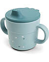 Spout Cup - Happy Dots Blue - 100% Food-Grade PP Spout Cup - Happy Dots Blue - 100% Food-Grade PP