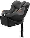 Sirona Gi I-Size Plus Car Seat and 360° Rotating Base - Mid Grey - from Birth to 4 Years