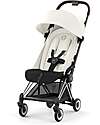 Coya Stroller - Off White Chrome Frame - Light and Ultra-Compact from Birth to 4 Years