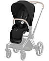 Seat Pack for Priam or e-Priam Stroller - Sepia Black - Includes Canopy