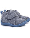 Woolen Slippers - Light Blue and Gray - Perfect at Home or in Kindergarten! Woolen Slippers - Light Blue and Gray - Perfect at Home or in Kindergarten!