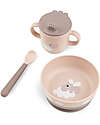 Foodie First Meal Set - Bowl Cup and Spoon - Happy Clouds - Powder - 100% food grade PP Foodie First Meal Set - Bowl Cup and Spoon - Happy Clouds - Powder - 100% food grade PP