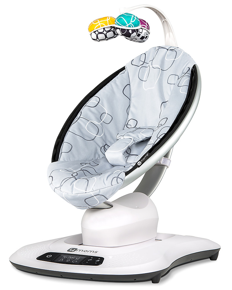 4moms Electric Baby Swing MamaRoo 4.0 Infant Seat - Silver Plush