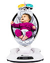 4moms Electric Baby Swing MamaRoo 4.0 Infant Seat - Silver Plush - Replicate Parents Natural Motion Bouncers