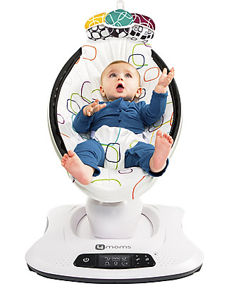 4moms MamaRoo 4.0 Infant Seat, Multi Plush - Replicate Parents Natural Motion Bouncers